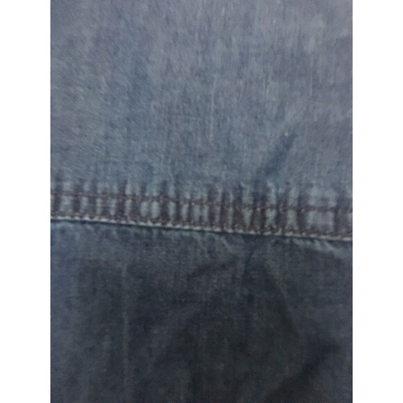 Faded Glory Women's Blue Long Sleeve Button-Up Jean Shirt Size Medium 8-10 - Picture 11 of 11